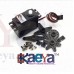 OkaeYa DS04-NFC Servo 360-Degree Continuous Rotation Servos DC Gear Motor Smart Car Robot Torsion 5.5kg/cm DC 4.8V-6V